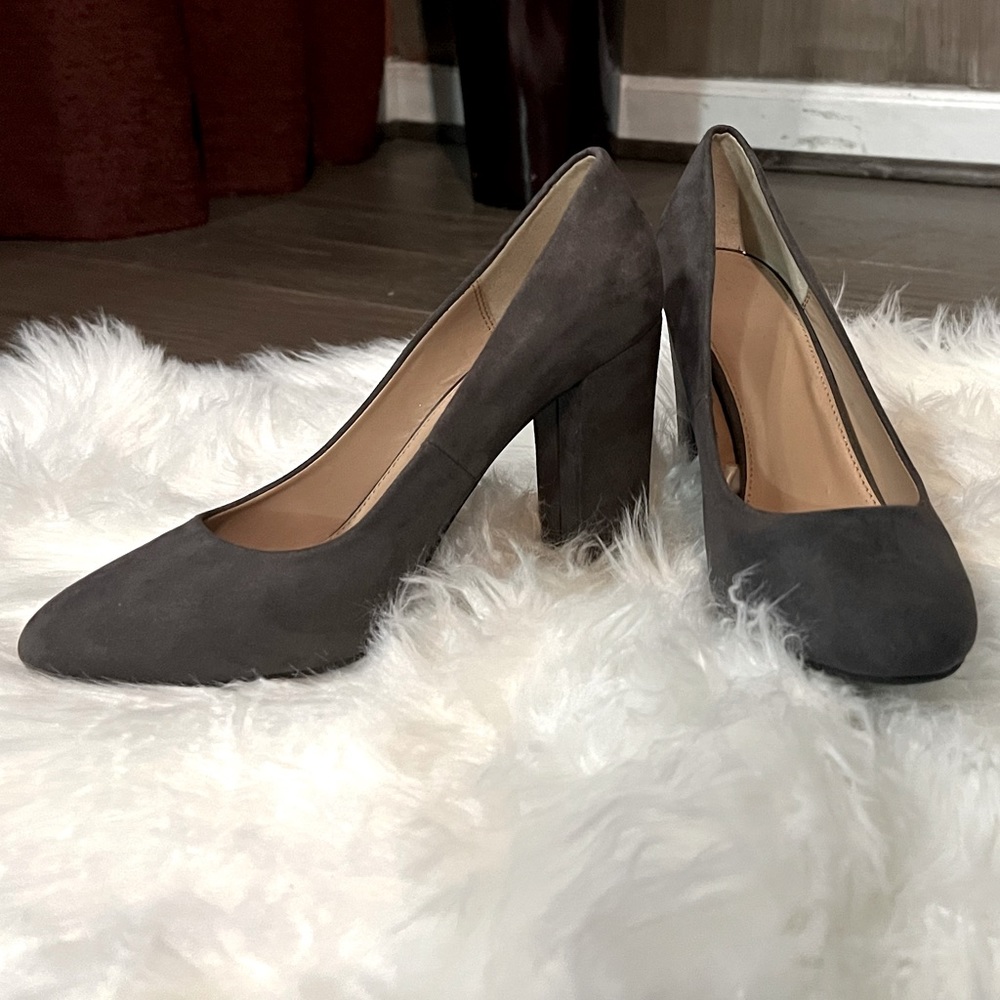 A New Day Block Suede Heel